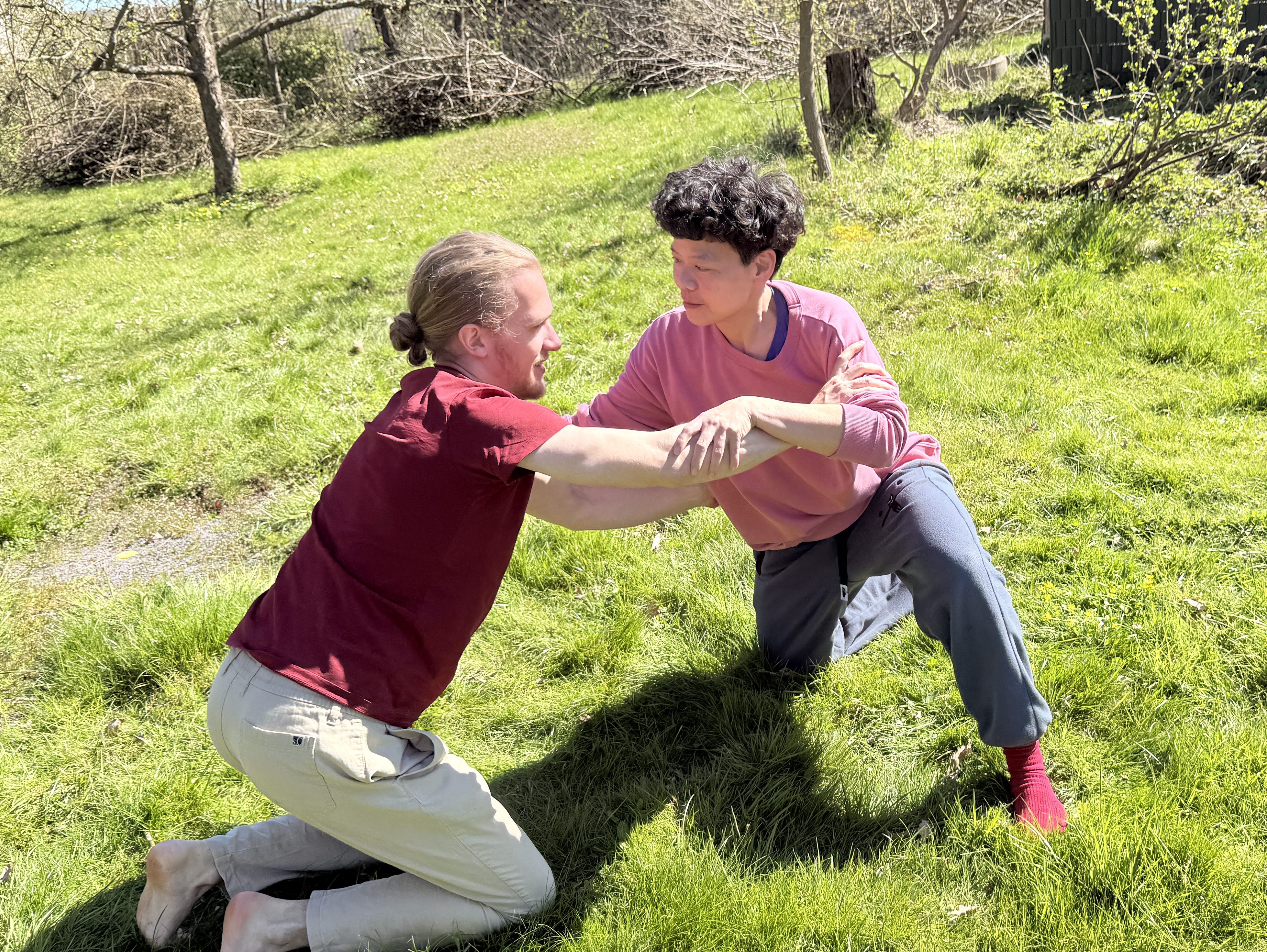 與德國同學玩Playfight